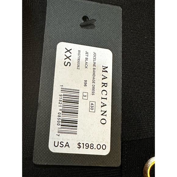 Marciano NWT Black XXS Bandage Bodycon Mini Dress - Picture 5 of 12